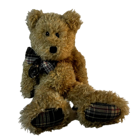 Vintage The Boyds Collection J.B. Bean Series Jointed 16" Tall Tan Teddy Bear - Picture 1 of 10